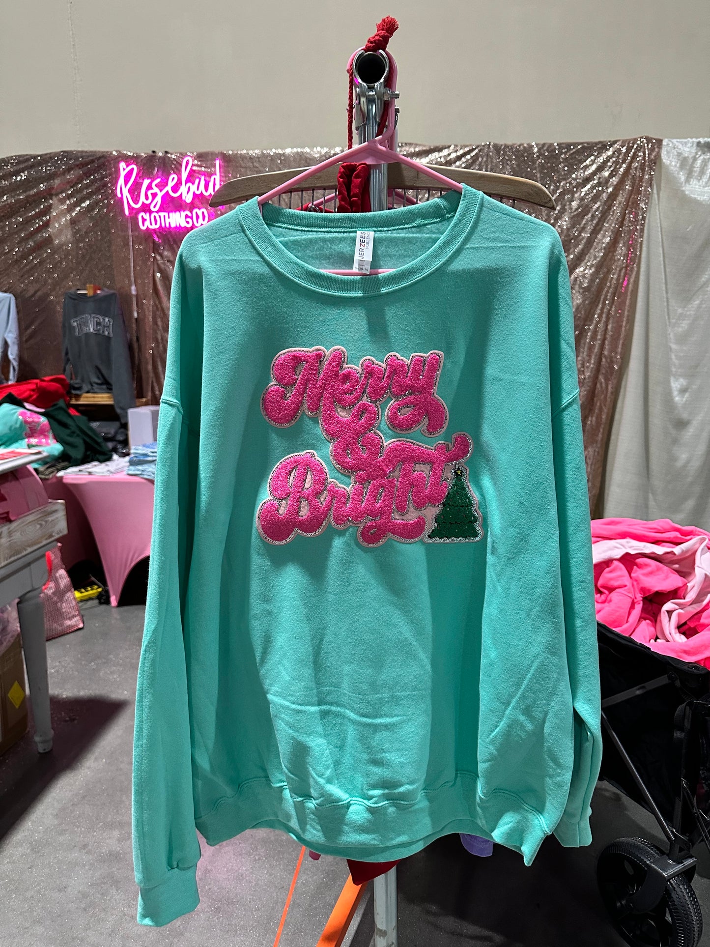 Merry & Bright Patch Sweatshirt