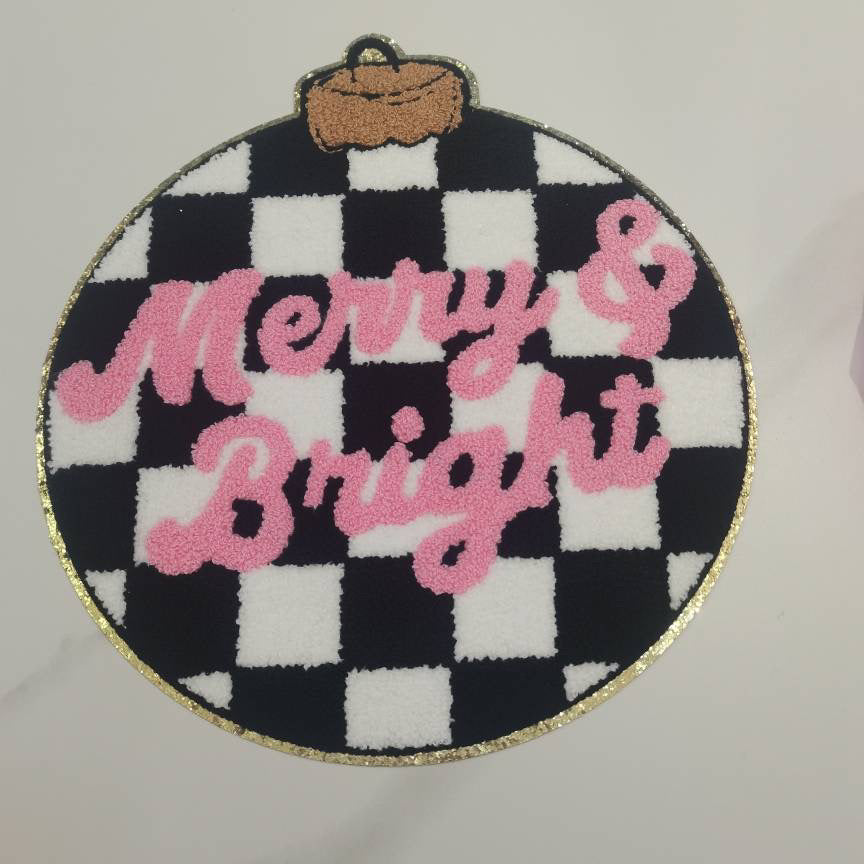 Merry & Bright Chenille Patch