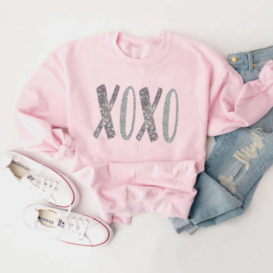 XOXO Glitter Sweatshirt