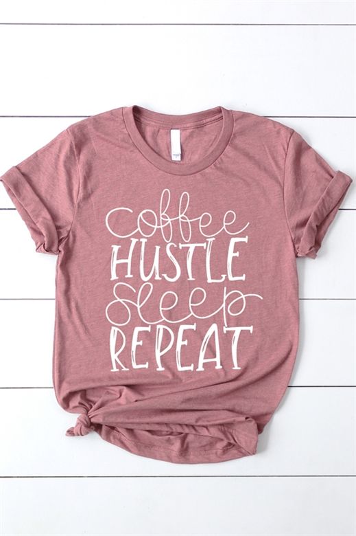 Coffee Hustle Sleep Repeat T-shirt