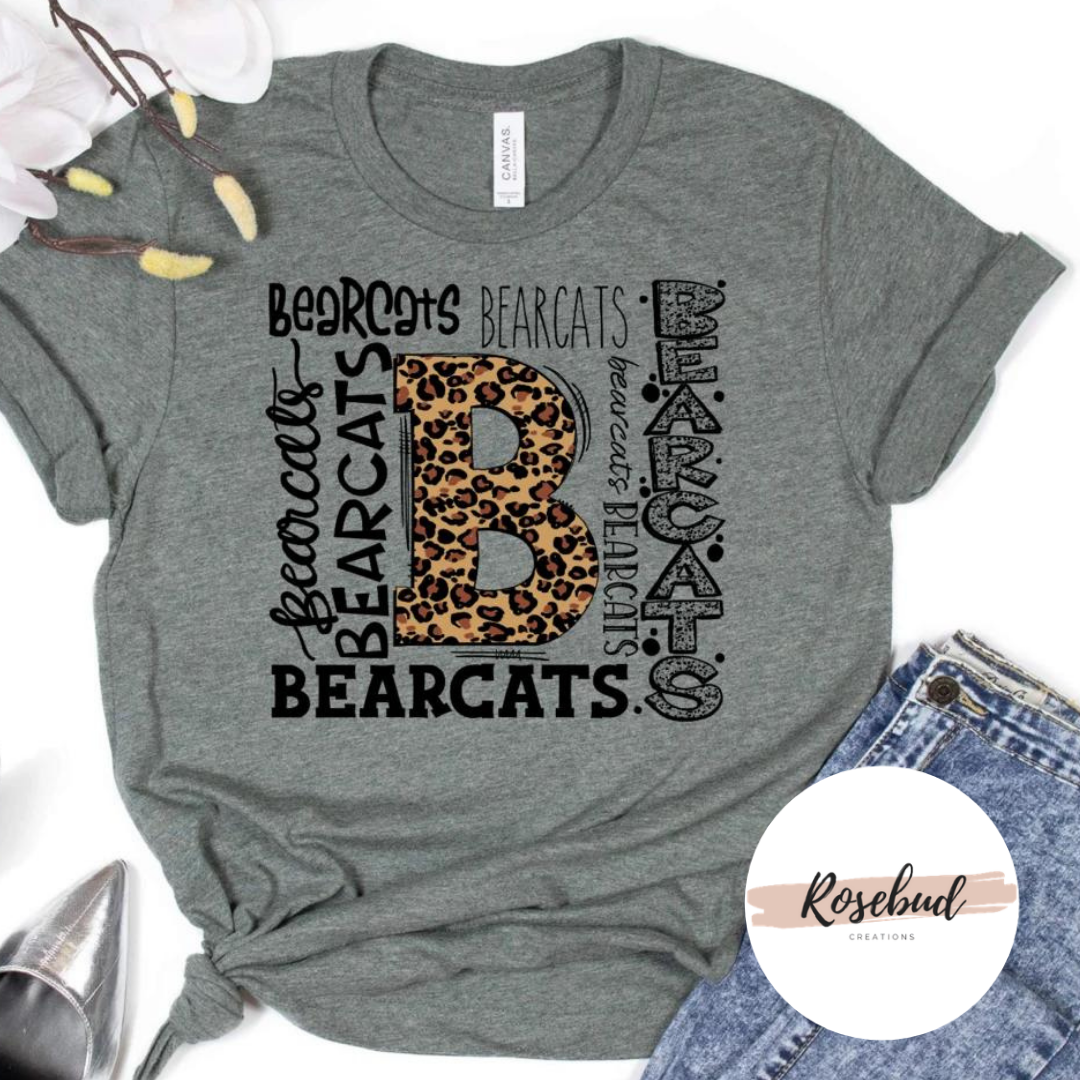 Leopard Bearcats Mascot T-Shirt