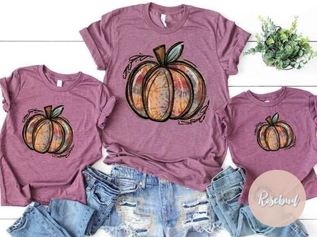 Tie Dye Pumpkin T-Shirt