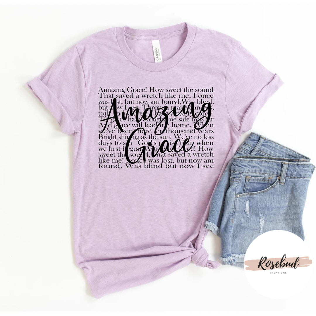 Amazing Grace (black lettering) T-Shirt