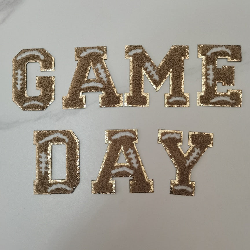 Chenille GAME DAY Sports Letters